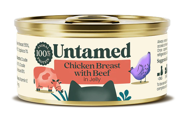 Untamed wet cat food- IN JELLY