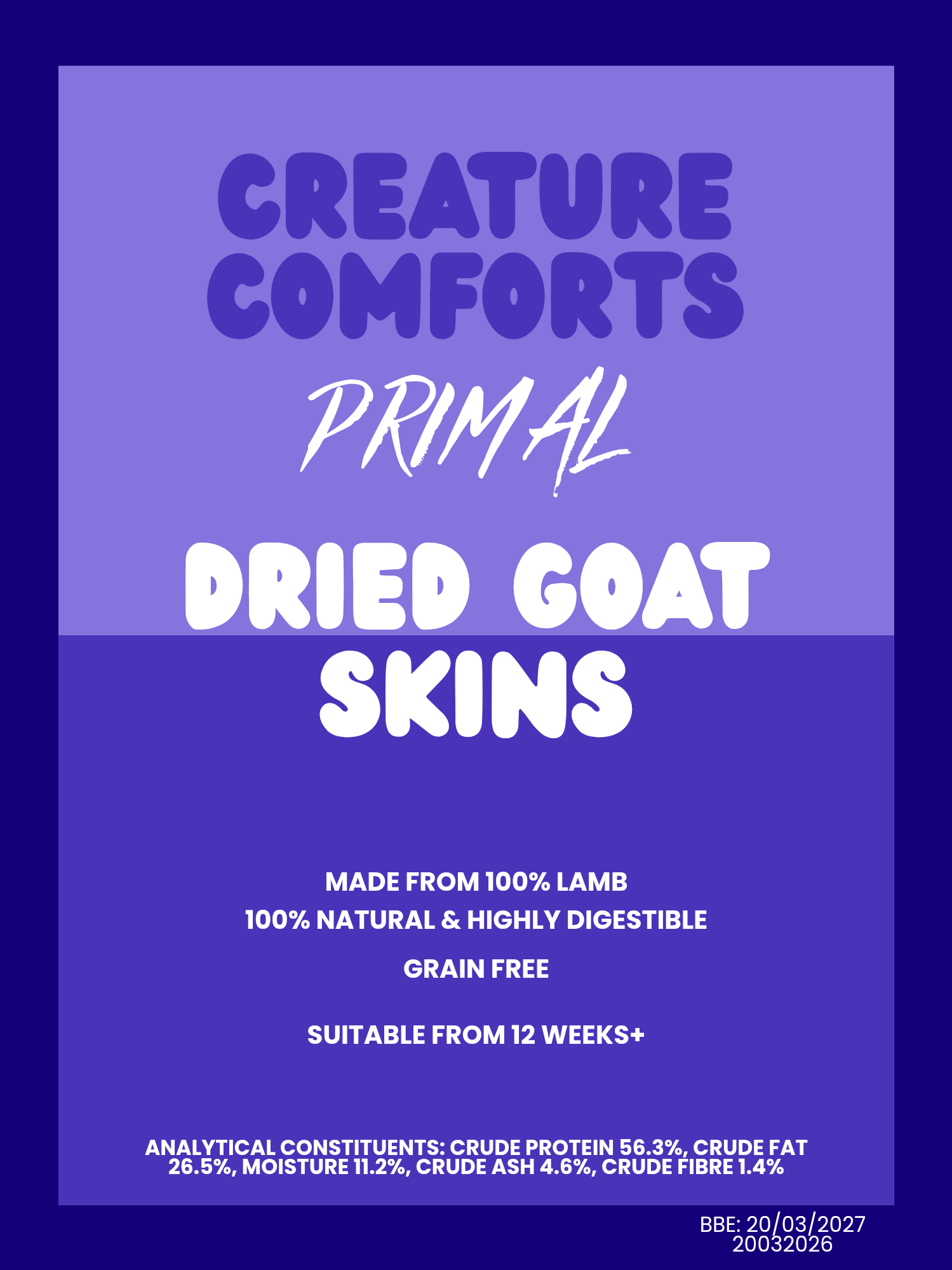 Dried Rolled Goat Skins
