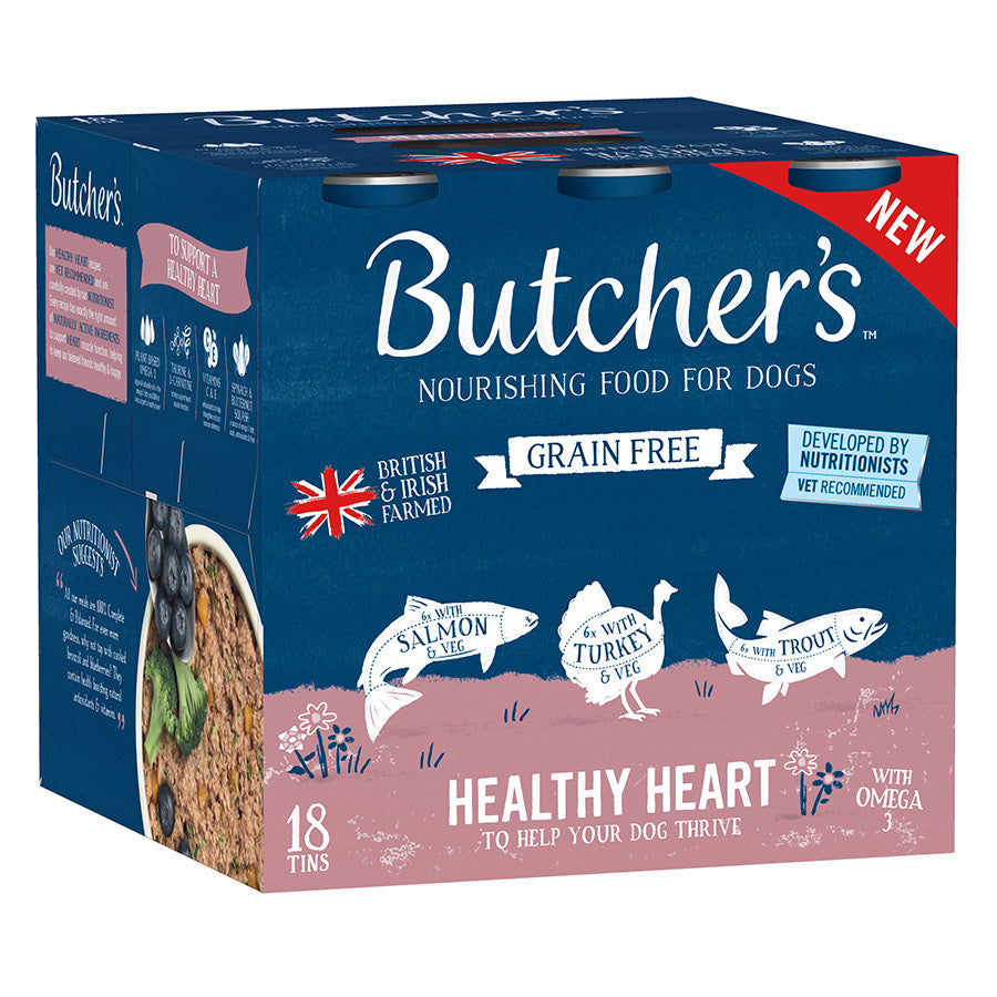 Butcher's Grain Free Healthy Heart Adult Wet Dog Food 18x390g